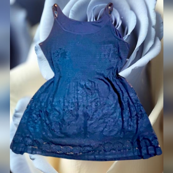 Blue layered sunset Road dress size medium - Picture 2 of 3